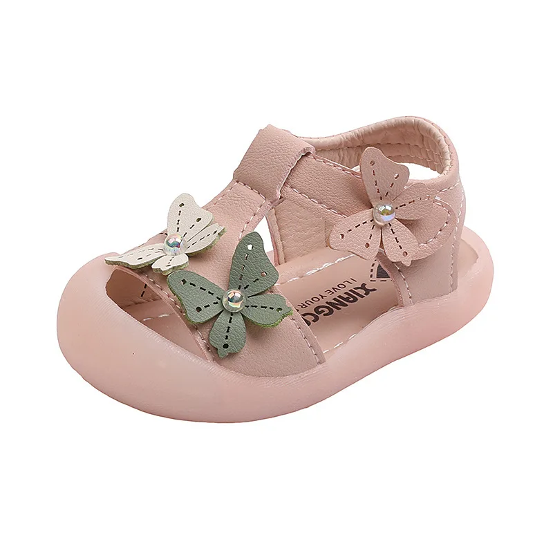 босоніжки Girls Sandals 2023 Summer Soft Sole Infant Toddler Girl Shoe Baby Walking Shoe Bowknot Princess Sandals Baby Girl Shoe