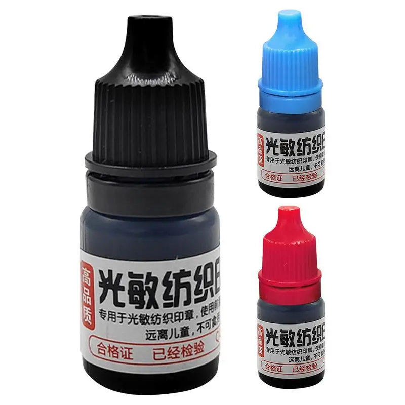 Screen Printing Ink 5ml Photosensitive Textile Ink Waterproof Multifunctional Eco-friendly Photosensitive Printing Ink For