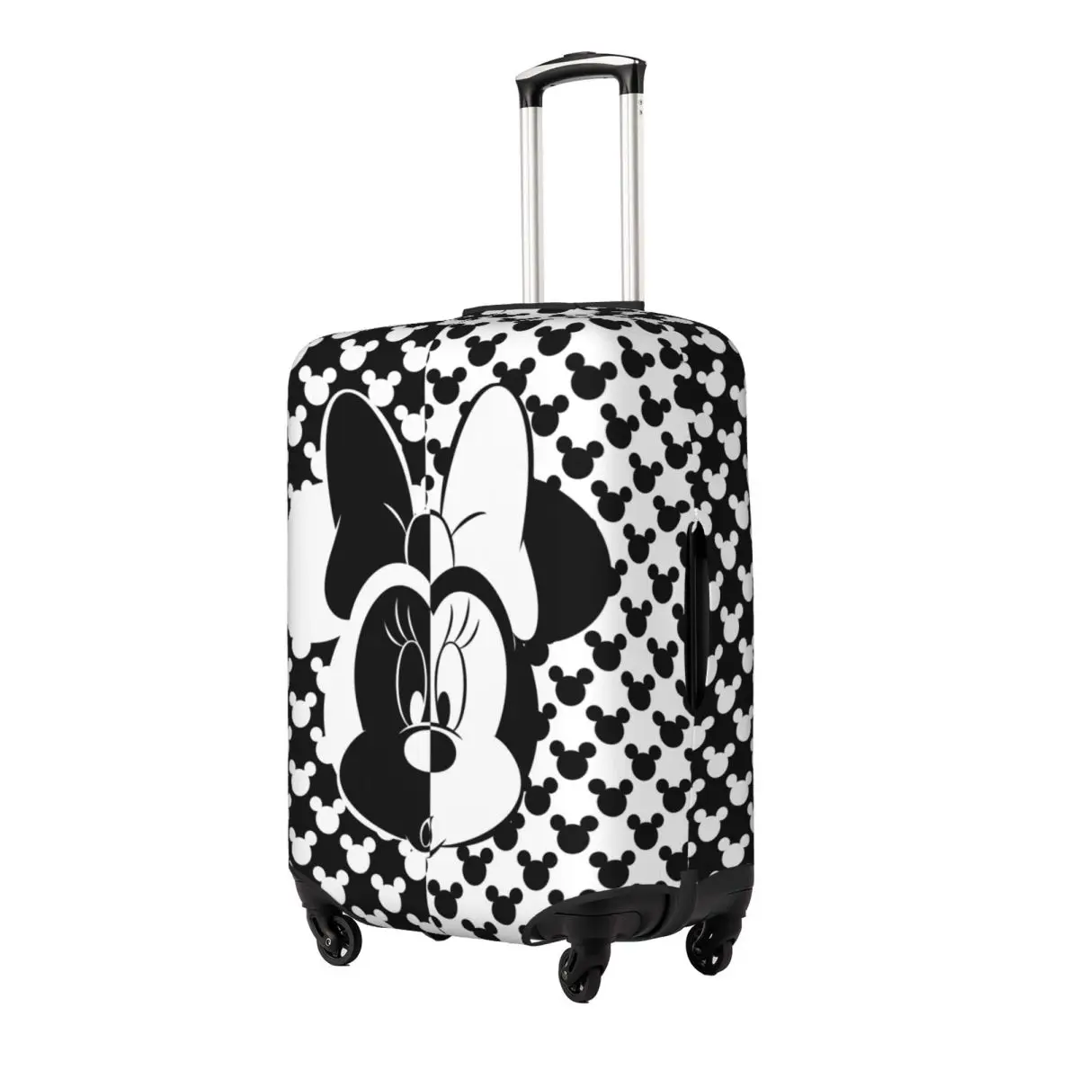 Minnie Black Luggage Suitcase Covers Luggage Cover Protector Scratch Resistant Travel Essentials Fits 18-32 Inch