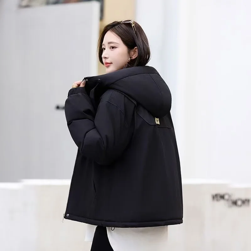 2025New Women Pai Overcome Overwear Exploded Down Cotton Coat Female Parkas Winter Loose Warm Cotton Padded Jacket Short Outwear