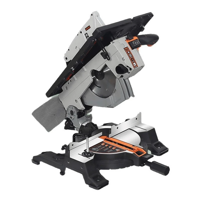 10 Inch 2 In 1 Compound Saw Woodworking Miter Table Saw 45 Degree Aluminum Profile Cutter For Wood Metal Construction Equipment