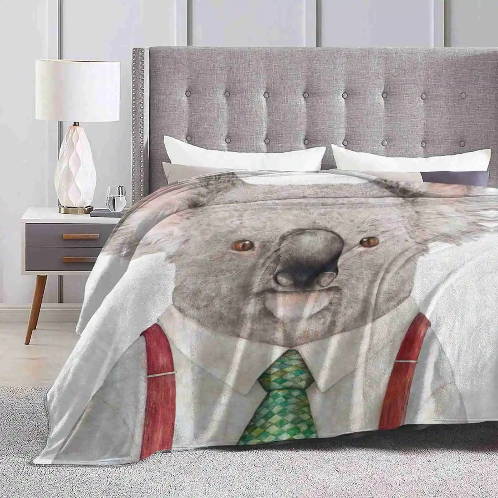 Koala Low Price New Print Novelty Fashion Soft Warm Blanket Cute Koalas Koala Painting Australian Animals Animal Nursery