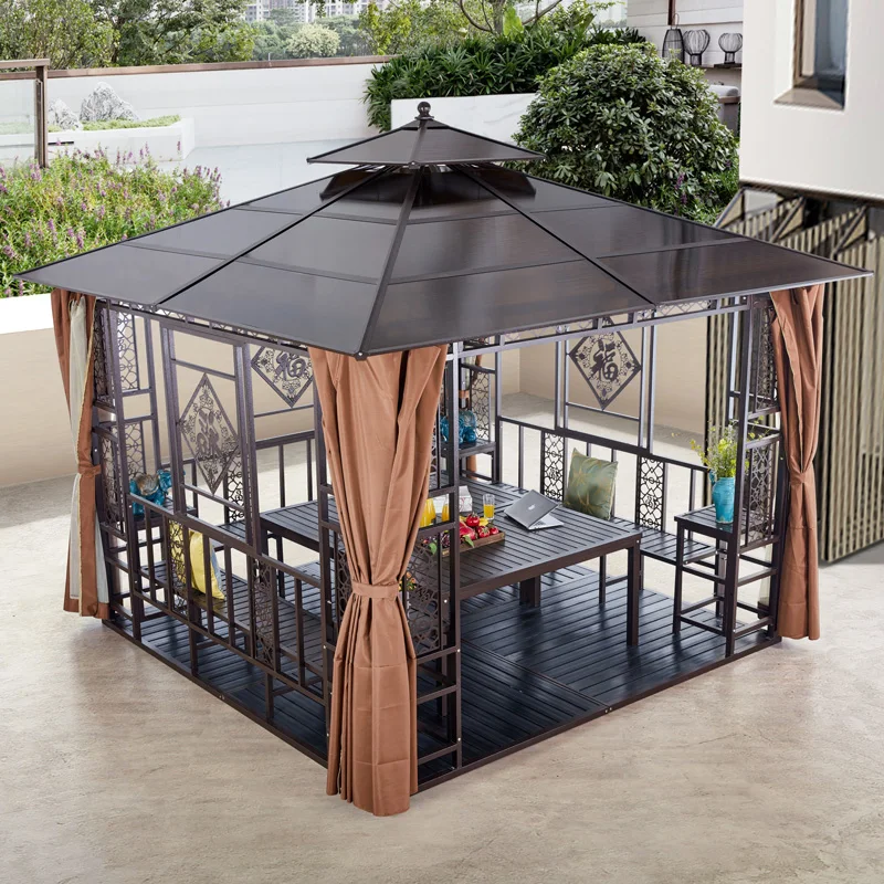 

Outdoor courtyard leisure pavilion outdoor awning open-air rooftop tent villa agritainment garden pavilion