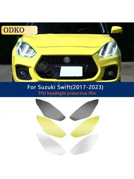 Pro Suzuki Swift 2017-2023 Ochranná fólie na světlomety automobilu, odolná proti poškrábání, vnější TPU PPF, transparentní, odolná proti opravám 10 nejlepší prodej Samolepky na Suzuki Swift - №10