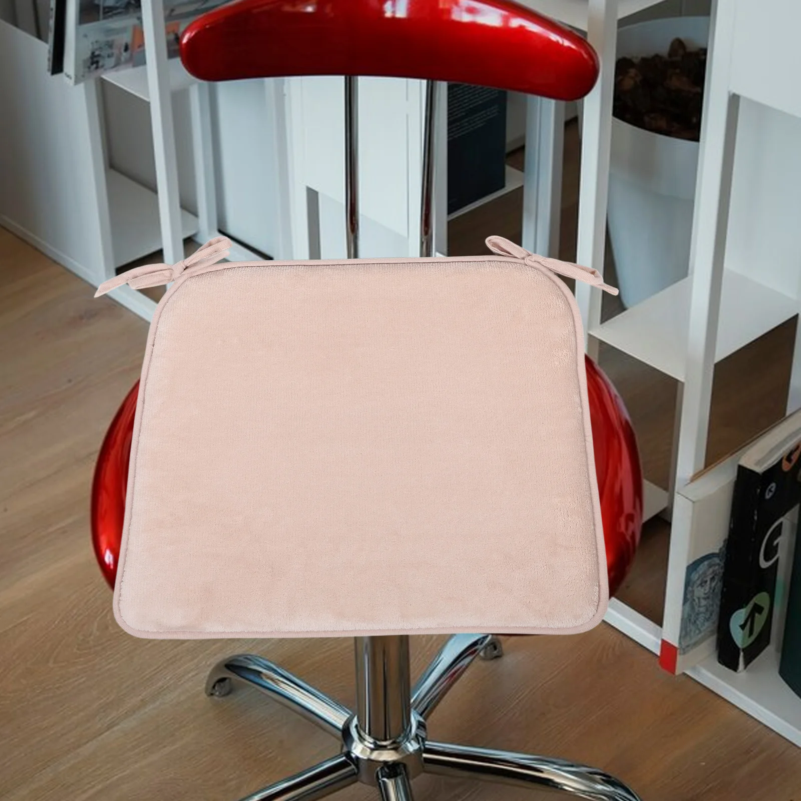

4pcs Chair Pads Cushions Removable Non Slip Set Dining Room Kitchen Chairs Universal Fit Adjustable Ties Outdoor Indoors Use