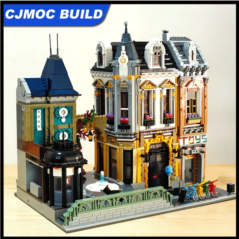 89112 Creative Street View Toy Store Square Building Blocks Architecture Model Moc Assemble Brick Toy Gift For Children