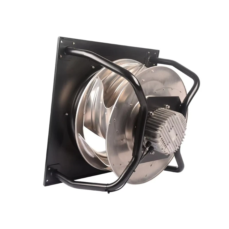 High quality 133-630mm high air volume ventilation fan 220V 380V backwards centrifugal fan with frame