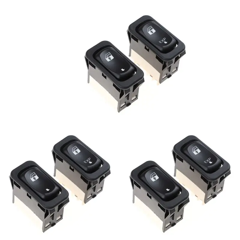 AU28-3X Nuevo A06-30769-027 A06-30769-008 para Freightliner/Columbia 2001-2011 Interruptor Elevavidrios Eléctrico Botón de Ventana Eléctrica