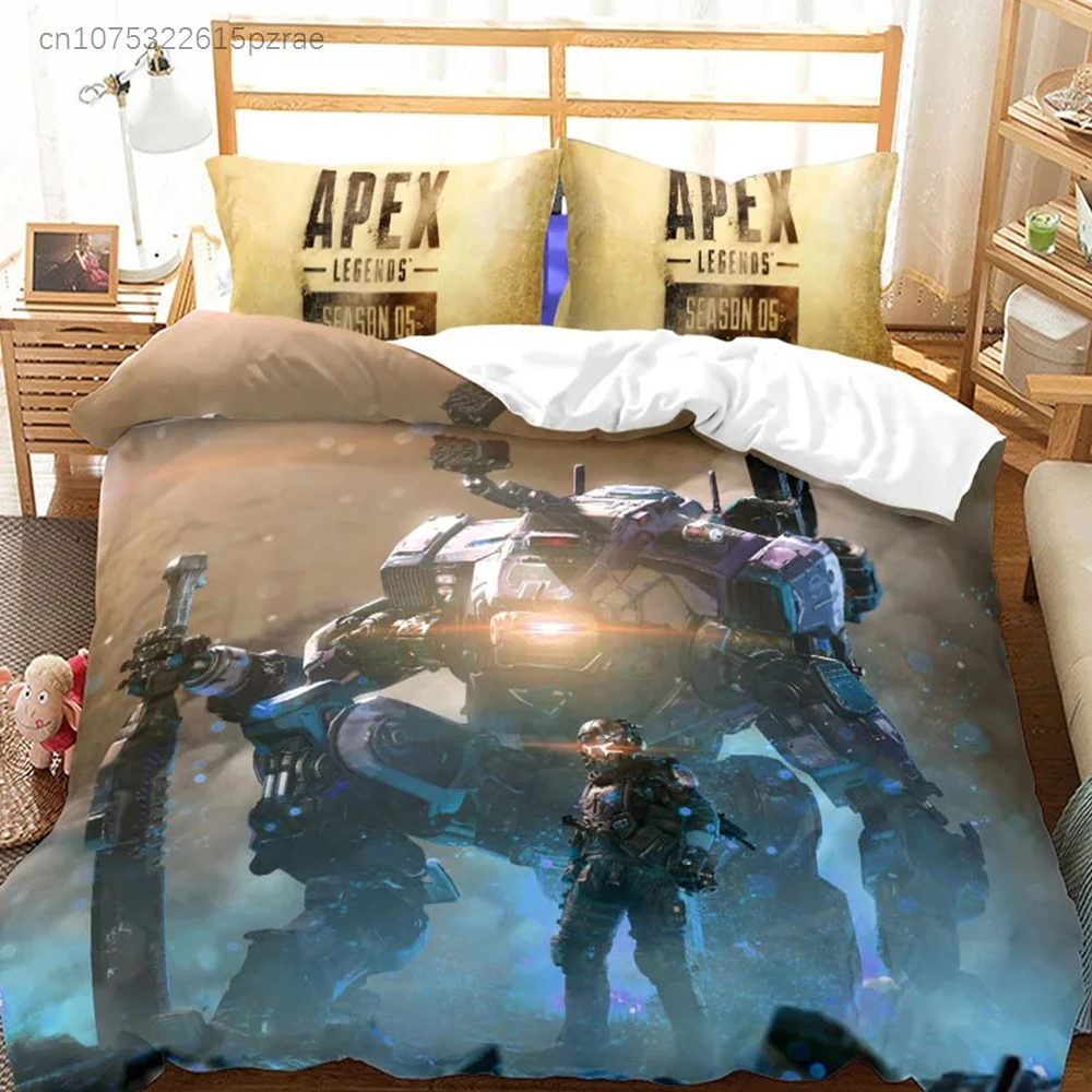 Game Characters Apex Duvet Cover Gamer Apex Bedding Sets For Teenagers & Adults 3D Printed Quilt Cover