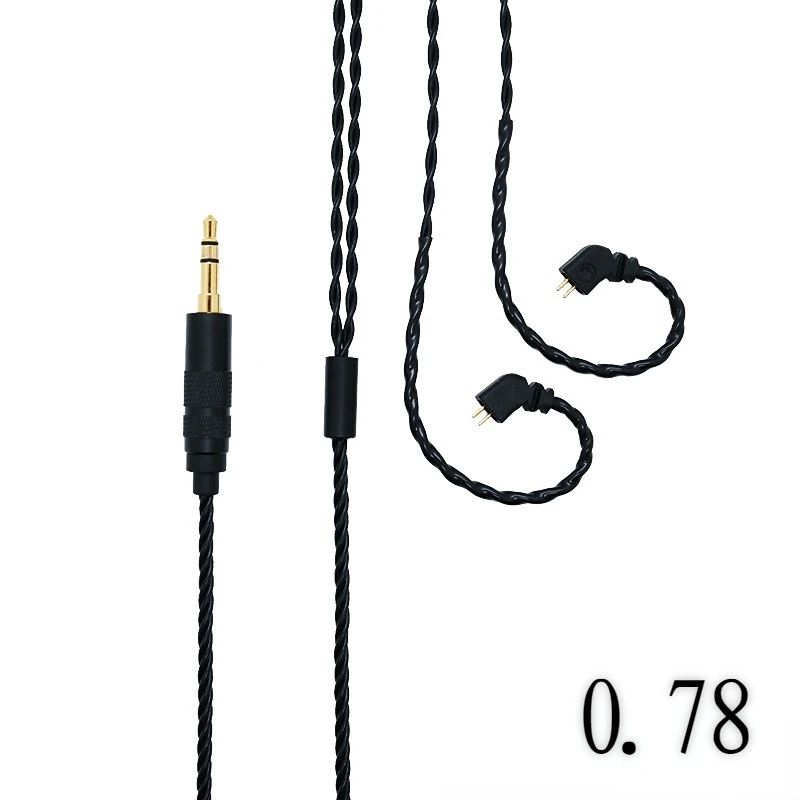 Tiandirenhe New MMCX 0.78mm iE80 iE40pro QDC A2DC Earphone cable For Shure / ATH / Sennheiser KZ ZSNTRN TRN Earbuds