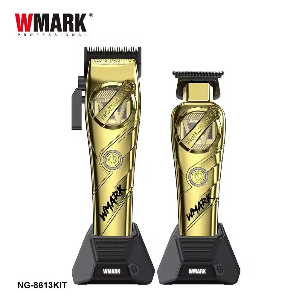 WMARK New Hair Clipper NG-8613KIT with Charging Stand Hair Salon Special Electric Scissor Set