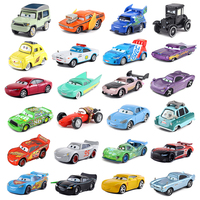 Cars 2 Disney Car 3 Pixar Lightning Mcqueen Sally Sheriff Lizzie airplane King dinoco mini Collection Alloy Toy Children Gift