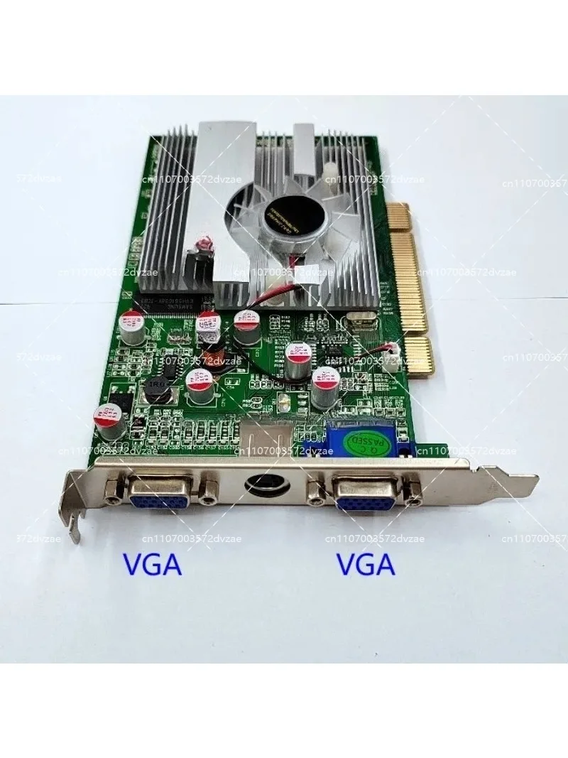Old PCI graphics card, brand new original FX5200 independent 256M 128-bit, dual VGA dual-screen multi-screen graphics card