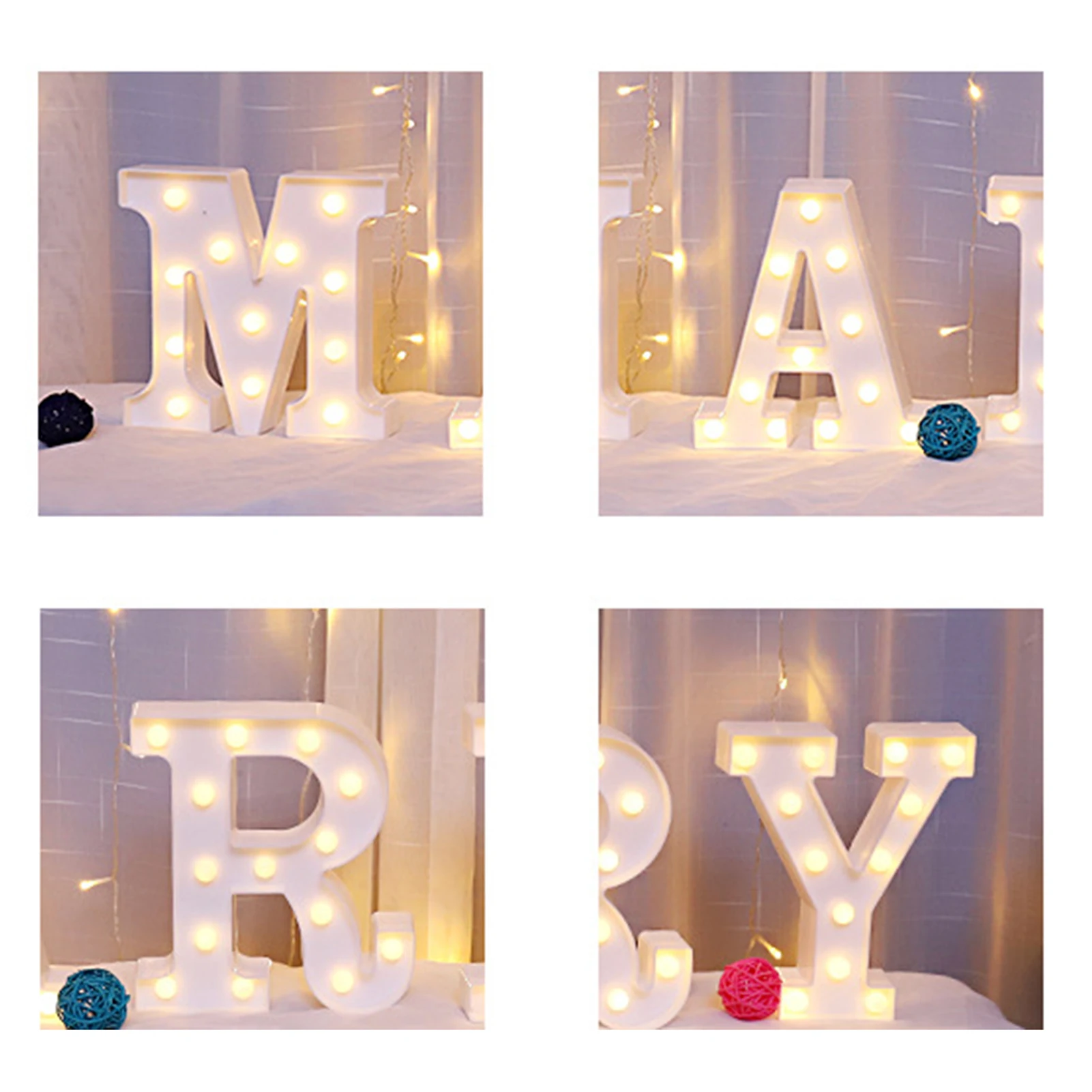 Led Letters Lights Large Decorative Garden Light For Outdoor
