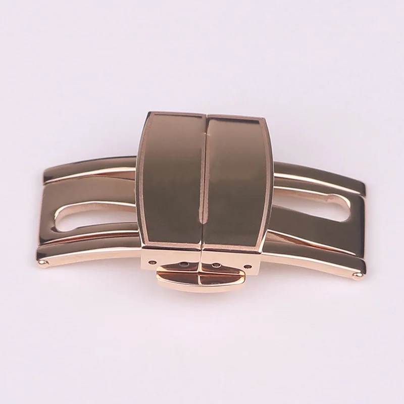 

XIANERSHANG Luxury P-atekP-hilippe Belt Buckle 316L Stainless Ssteel Butterfly Buckle 16MM 18MM Folding Clasps Watch Accessories