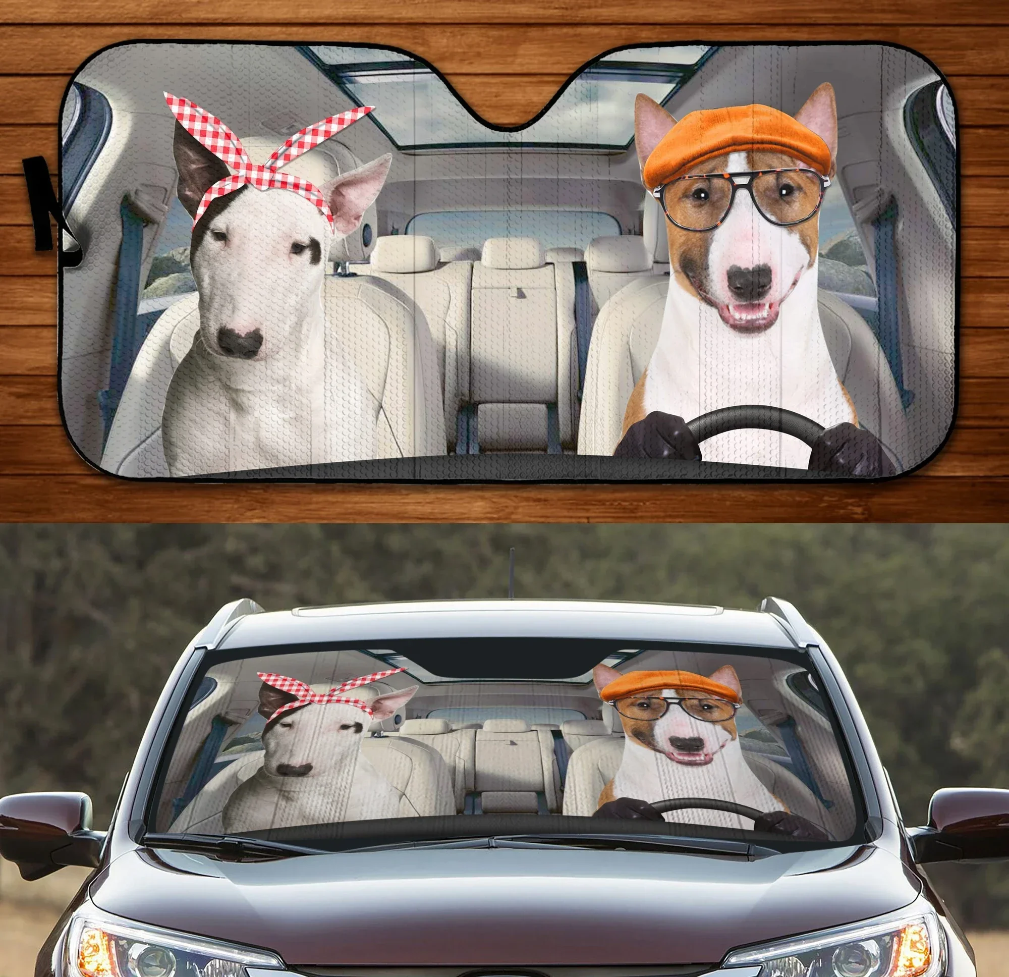 DOBERMAN Dog Family Car Sun Shade