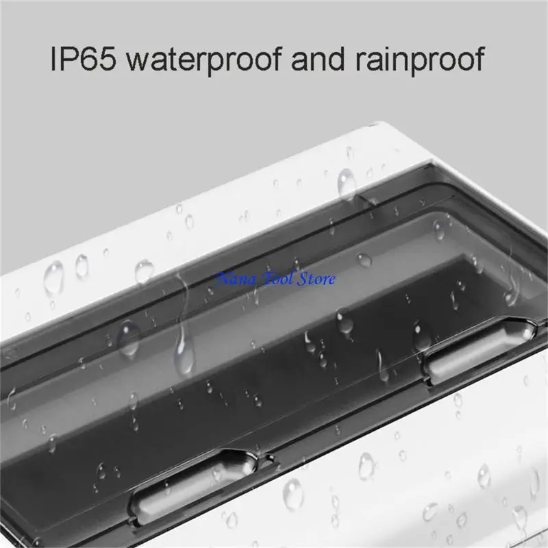 

31GJ 3/5/8/12/18Ways Plastic Distribution Box Clear Lid Power Distribution Protections Box IP65 Waterproof