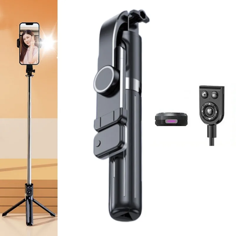 

Wireless Lengthened Selfie Stick Tripod For Mobile Holder Bluetooth Remote Control Foldable Tripod Shutter With Fill In Light