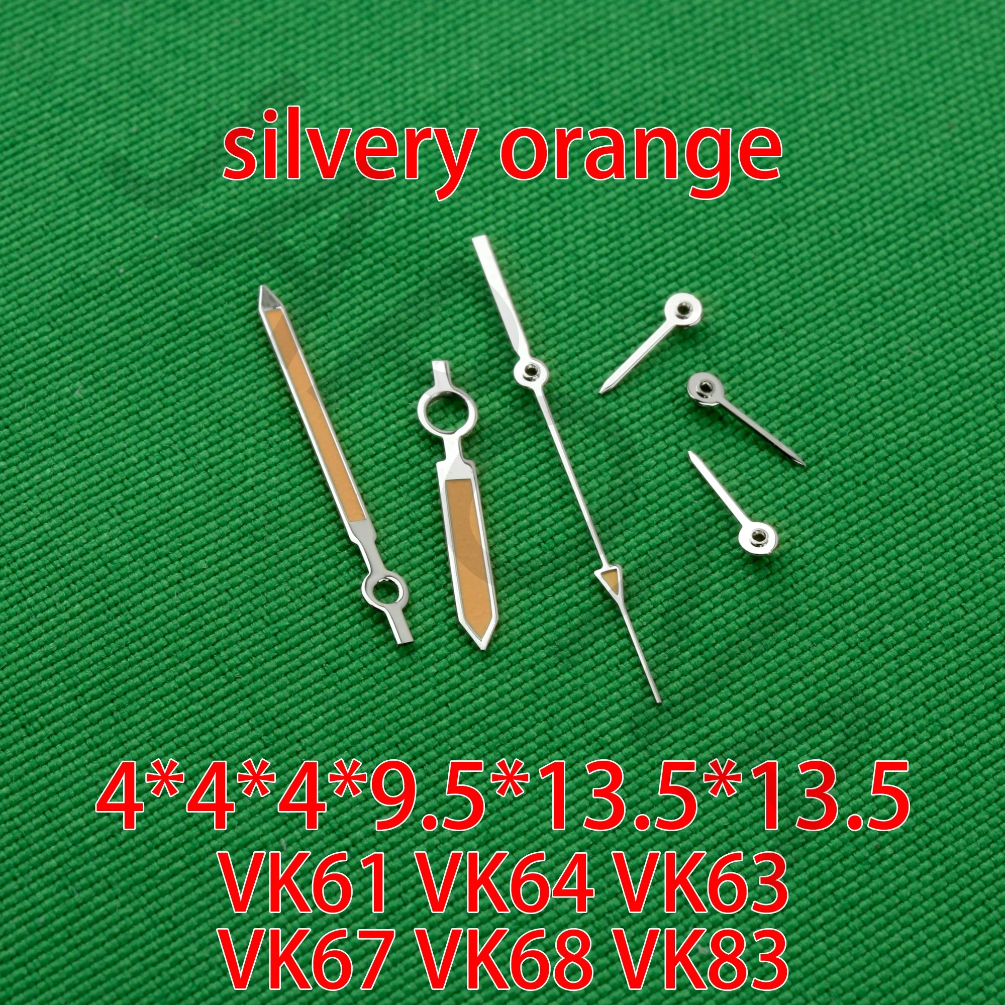 Lancette del movimento dell'orologio VK63 per VK61 VK63 VK64 VK67 VK68 VK83 Puntatore di movimento TMI Lancette della serie VK