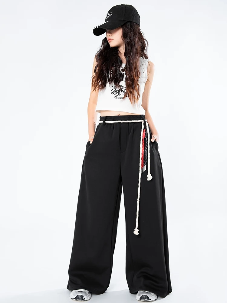 New Children Fashion Jazz Dance Suit Cool Girls Black Pants Performance Costumes Hip-hop Street Dance Practice Clothes DQL10685
