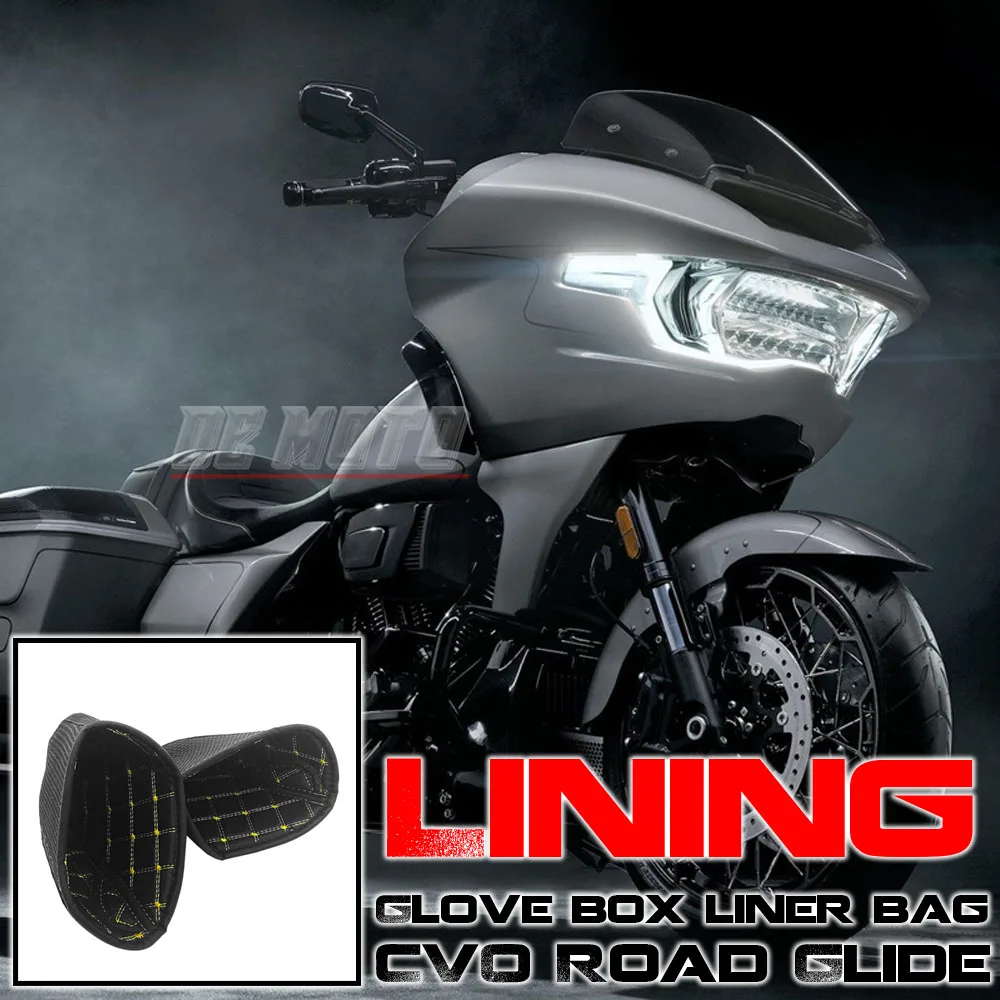 

For Harley Touring CVO Road Glide FLTRX ST FLTRXSTSE FLTRXSE 2023 2024 NEW Motorcycle Accessories Black Compartment Liners