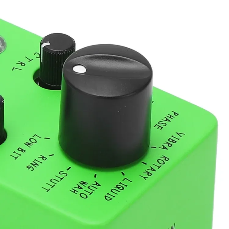 

Hooqu Electric Guitar Effect Pedal 11 Types Classic Effects 1/4in Mono Audio Interface Mini Modulation Pedal