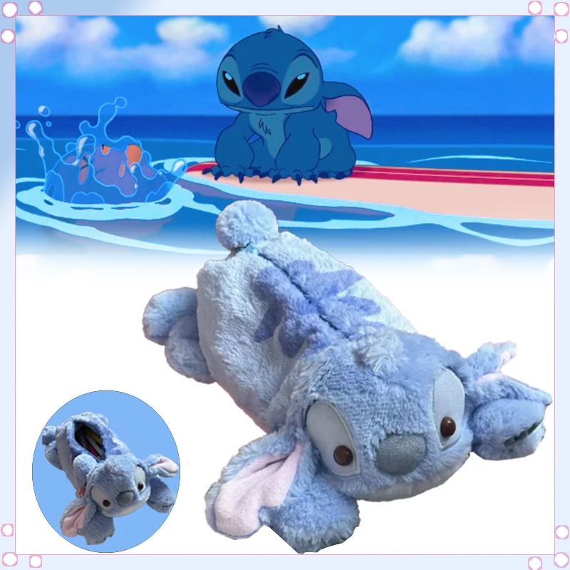 

Stitch Plush cartoon Pencil Case Disney Anime Pen Bag Kids School Home Stationery Box Lilo & Stitch Plush Bags Kids Gift Toy