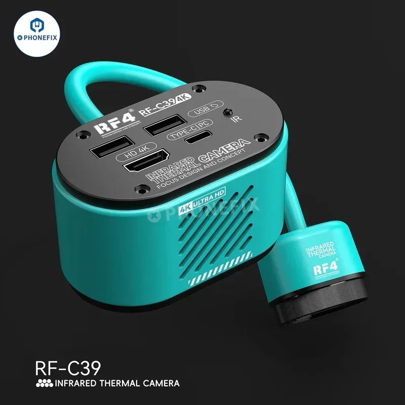 RF4 RF-C39 Dual-Spectral Infrared Thermal Camera 4k Camera Short Circuit Analyzing Tools for Microscope PCB Board Fault Repair