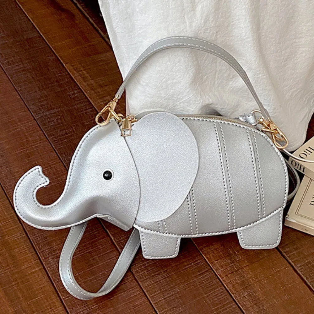 Harajuku Elephant Shaped Shoulder Bag NEW Creative Funny Purses for Women Handbags Cute Animal Design Crossbody Bags for Women
