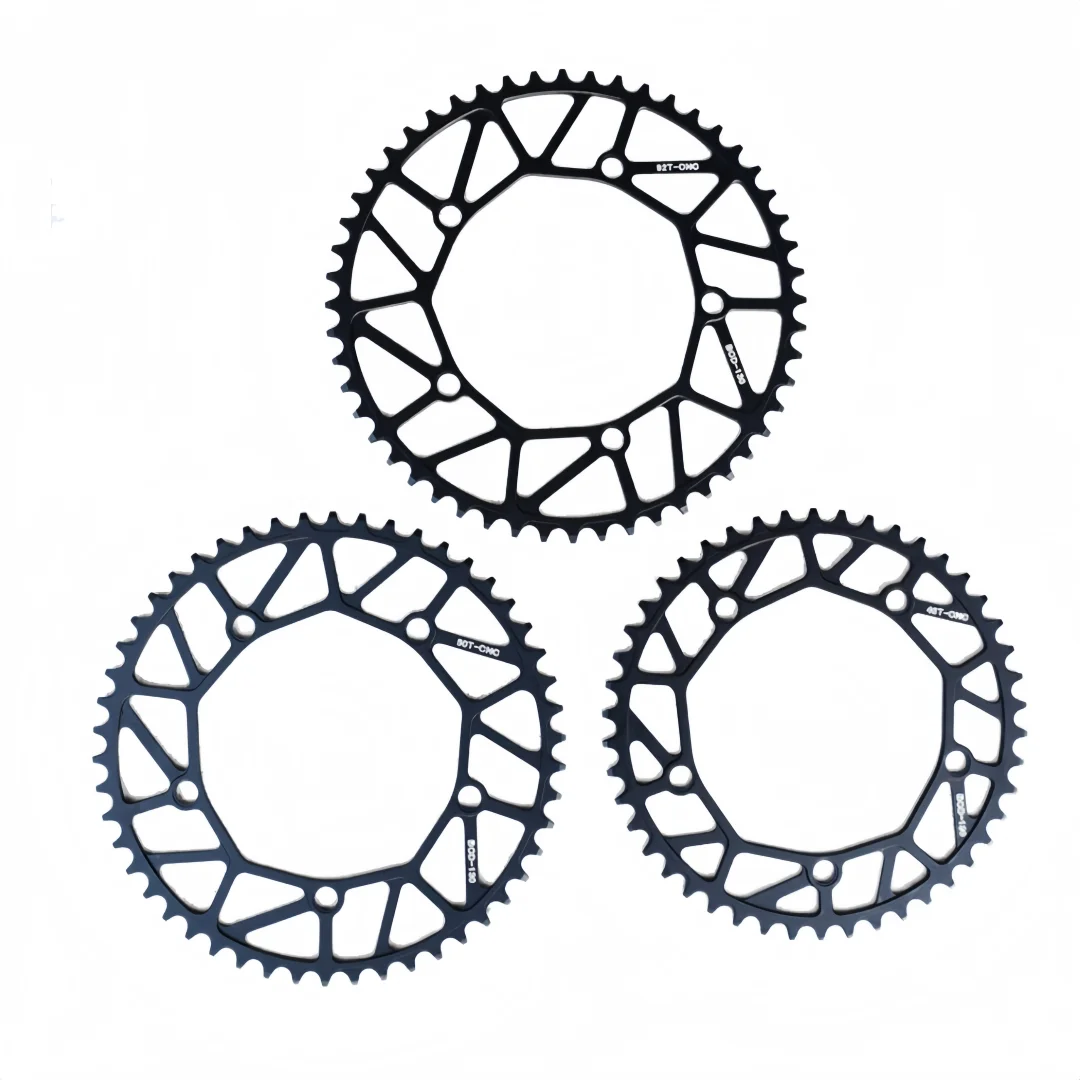 GUSTAVO خفيفة دراجة سلسلة ضيقة واسعة نجوم 46 48 50 52T 130BCD ضرس لدراجة الطريق دراجة قابلة للطي #6