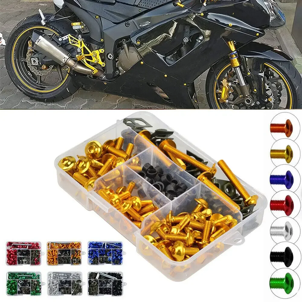 177PCS Fairing Bolts Kit CNC Screws Nut For Honda CBR600RR CBR900RR CBR929RR CBR1000RR CBR 600RR 900RR 929RR 1000RR 600