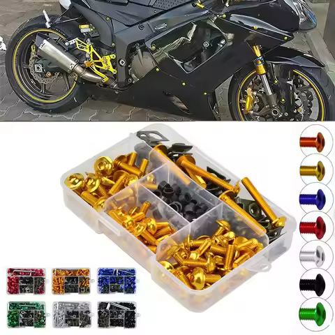 177PCS Fairing Bolts Kit CNC Screws Nut For Honda CBR600RR CBR900RR CBR929RR CBR1000RR CBR 600RR 900RR 929RR 1000RR 600