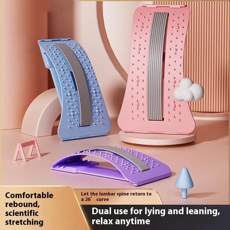 

Back Massager Stretch Lumbar Support Relaxation Spine Pain Relief Vertebral Relaxer Stretches The Lower Traction Corrects Waist