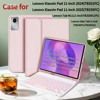 Funda para Xiaoxin Pad 11 en 2025/2024, para Lenovo Idea de 11 pulgadas, funda para teclado Bluetooth para Lenovo Tab M11, funda con soporte inteligente de 11 pulgadas