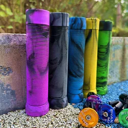 Juego de empuñaduras antideslizantes para bicicleta de montaña, accesorio ultraligero, absorbente de golpes, suave, Color mezclado, piezas de ciclismo