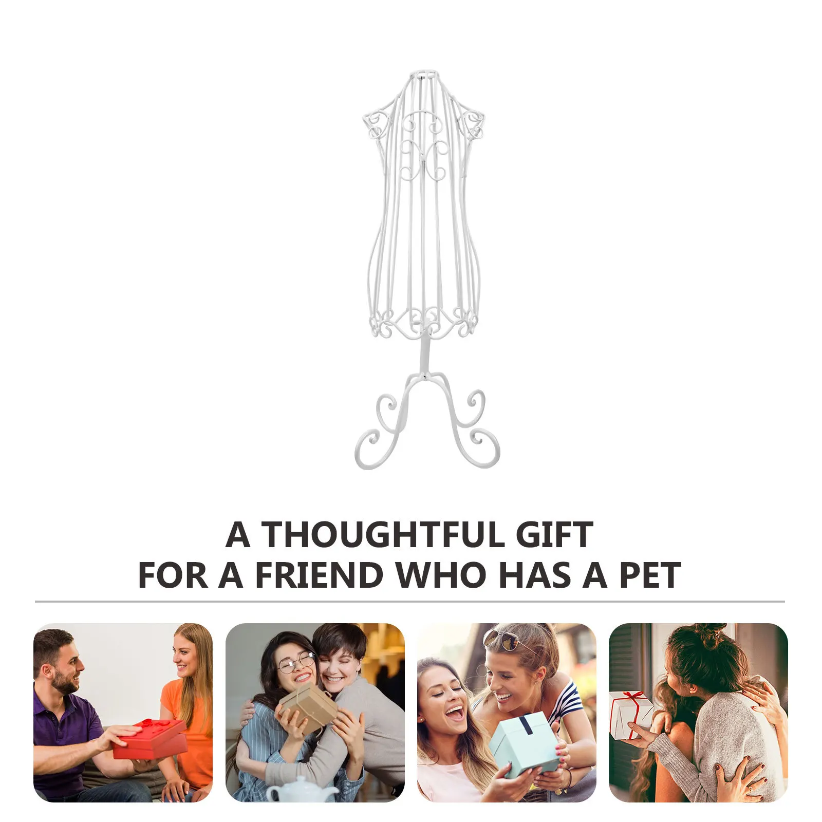 

Pet Clothing Display Rack Compact Lightweight Dog Coat Holder Cat Dress Form Puppy Clothes Stand Mannequin Body Pet Supply