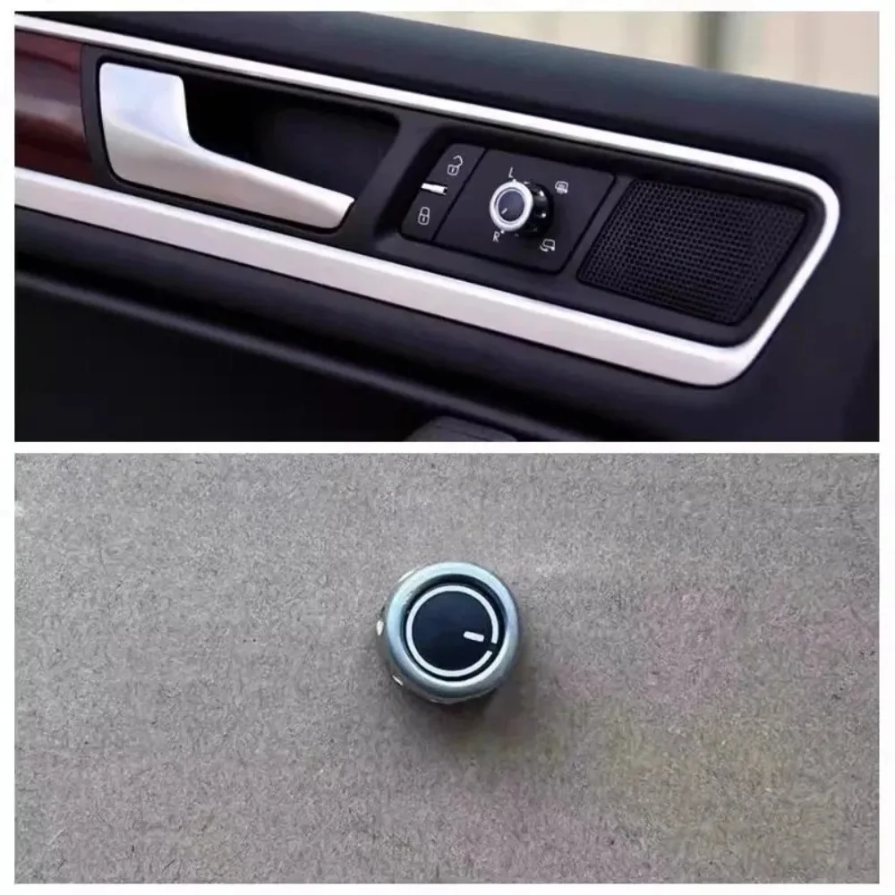 Exterior Rearview Mirror Reverse Mirror Adjustment Control Folding Switch Knob Cover for Volkswagen Phaeton Touareg 2003-2018