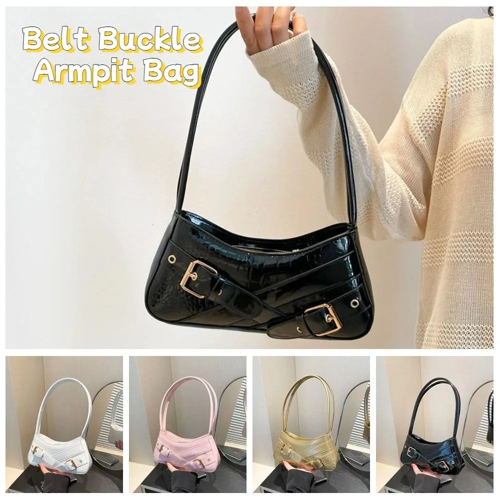 

Fashion New Design Belt Buckle Armpit Bag Y2K Gothic Y2k Shoulder Bags Casual Punk Spicy Girls Handbag Women