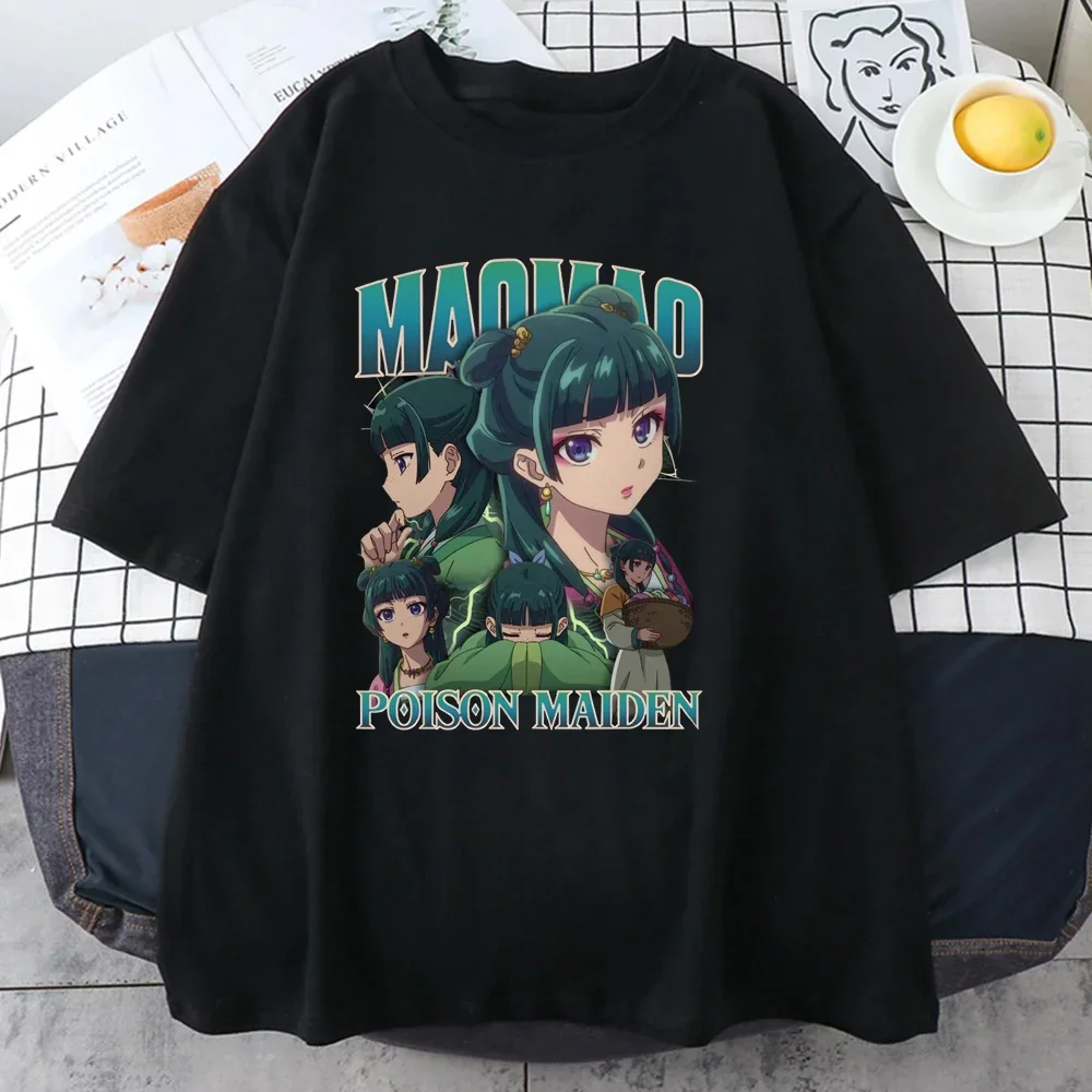 Nueva camiseta estampada The Apothecary Diaries camiseta personalizada de verano para mujercamisetas informales de Anime
