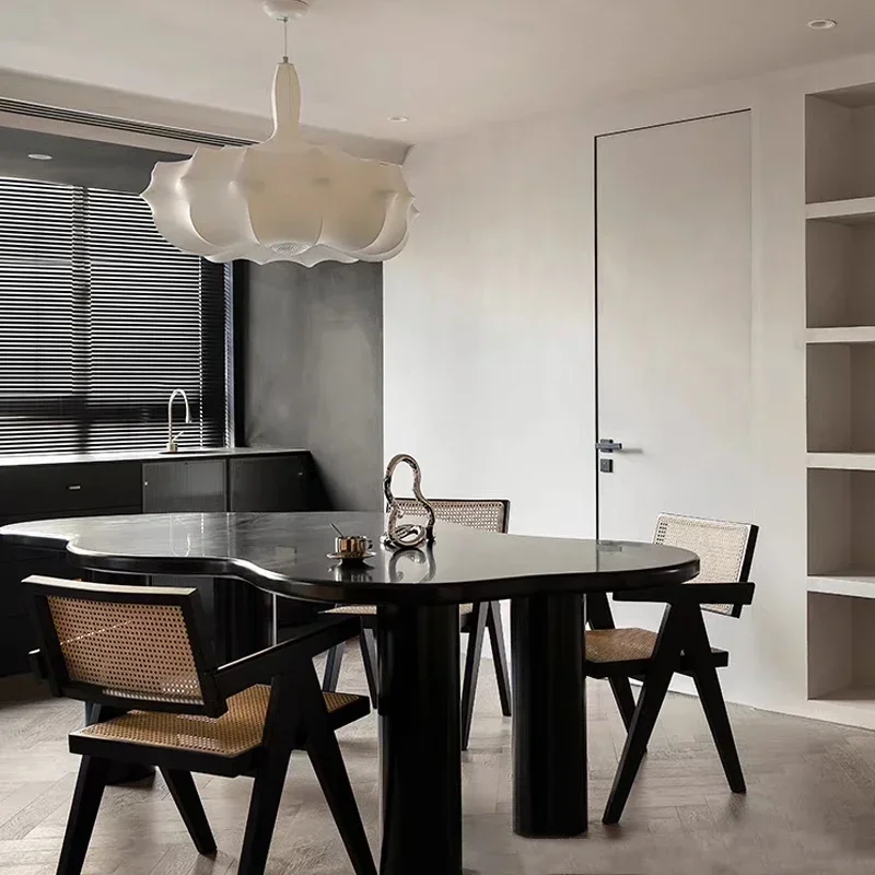 Luxury Waterproof Dining Table Heat Resistance Nordic Design Modern Dining Table Living