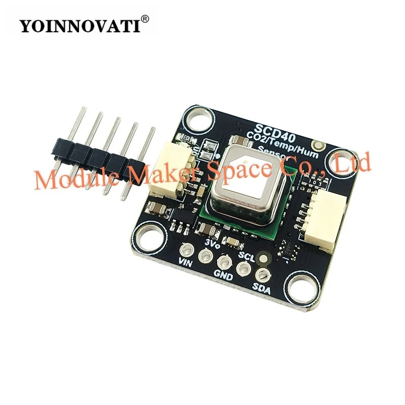 5187 SCD-40 High-Precision CO₂ + Temperature & Humidity Sensor Module I²C - STEMMA QT / Qwiic Compatible