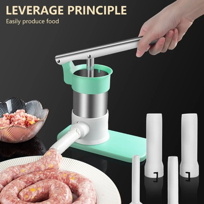 Horizontal Sausage Maker Multifunctional Sausage Filler Maker for Thickness and Length Preferences