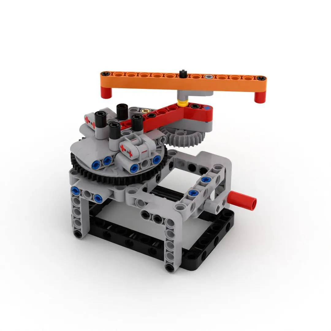 Cross Shuttle Mechanism, STEM Educational Technic Mechanical Building Blocks, Robot DIY Assembly Engineering Model Set