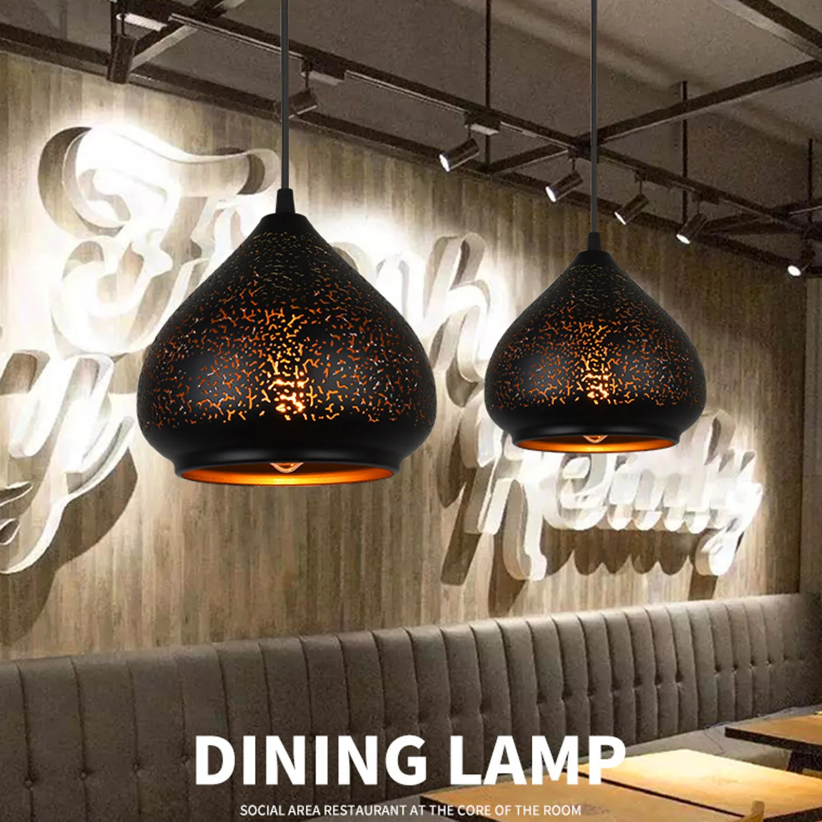 

Hollow Iron Lamp Shade Black Pendant Replacement Lampshade Metal Ceiling Lamp Shade Decorative Light Cover Hanging Lampshade