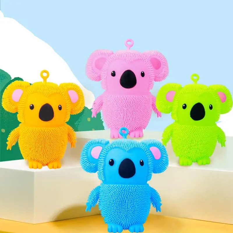 Squeeze brinquedo animais coala urso estiramento brinquedo fidget brilhante squeeze brinquedos macio sensorial brinquedos para crianças e adultos