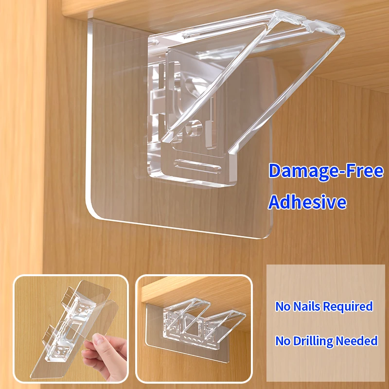 Self-Adhesive Shelf Support Pegs (12/20pcs) – Clips for Cabinet, Book Shelf, Closet Bracket & Clapboard Layer Helper
