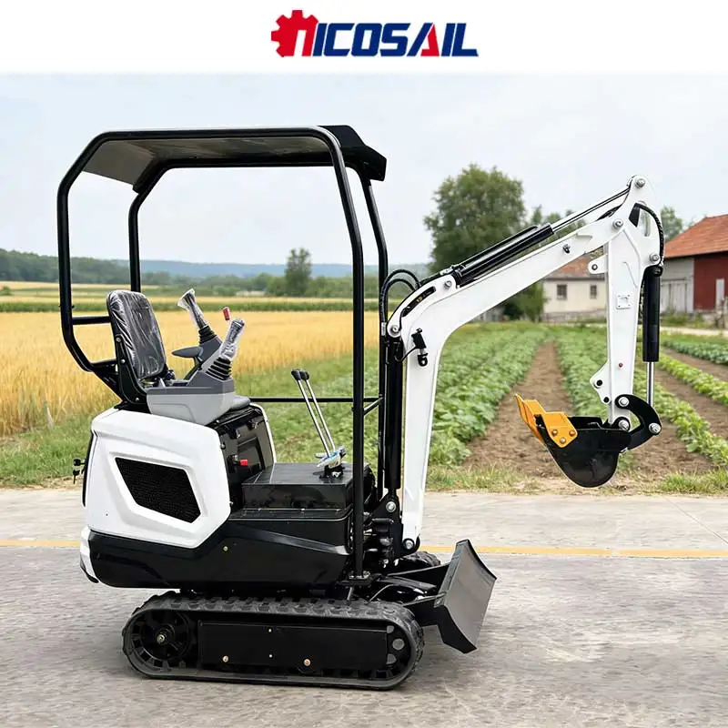 Versatile Hydraulic Mini Crawler Excavator - EUR5 Compliant for Farm Fencing, Orchard Tree Planting & Light Construction Tasks