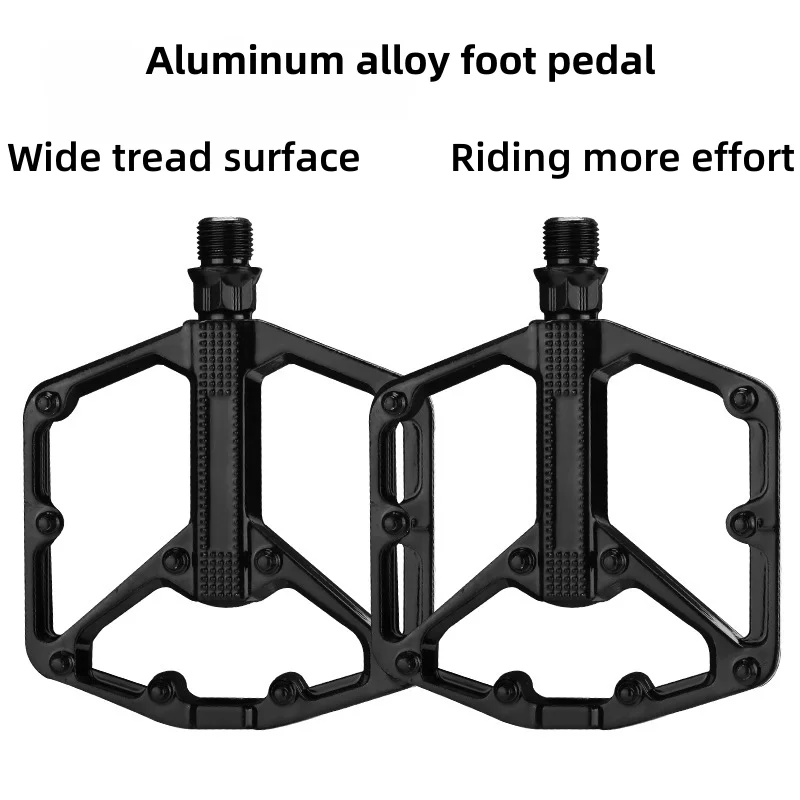 Pedali per bicicletta leggeri antiscivolo con doppi cuscinetti DU Pedale per piattaforma da ciclismo per accessori bici da strada MTB, pedali per bicicletta