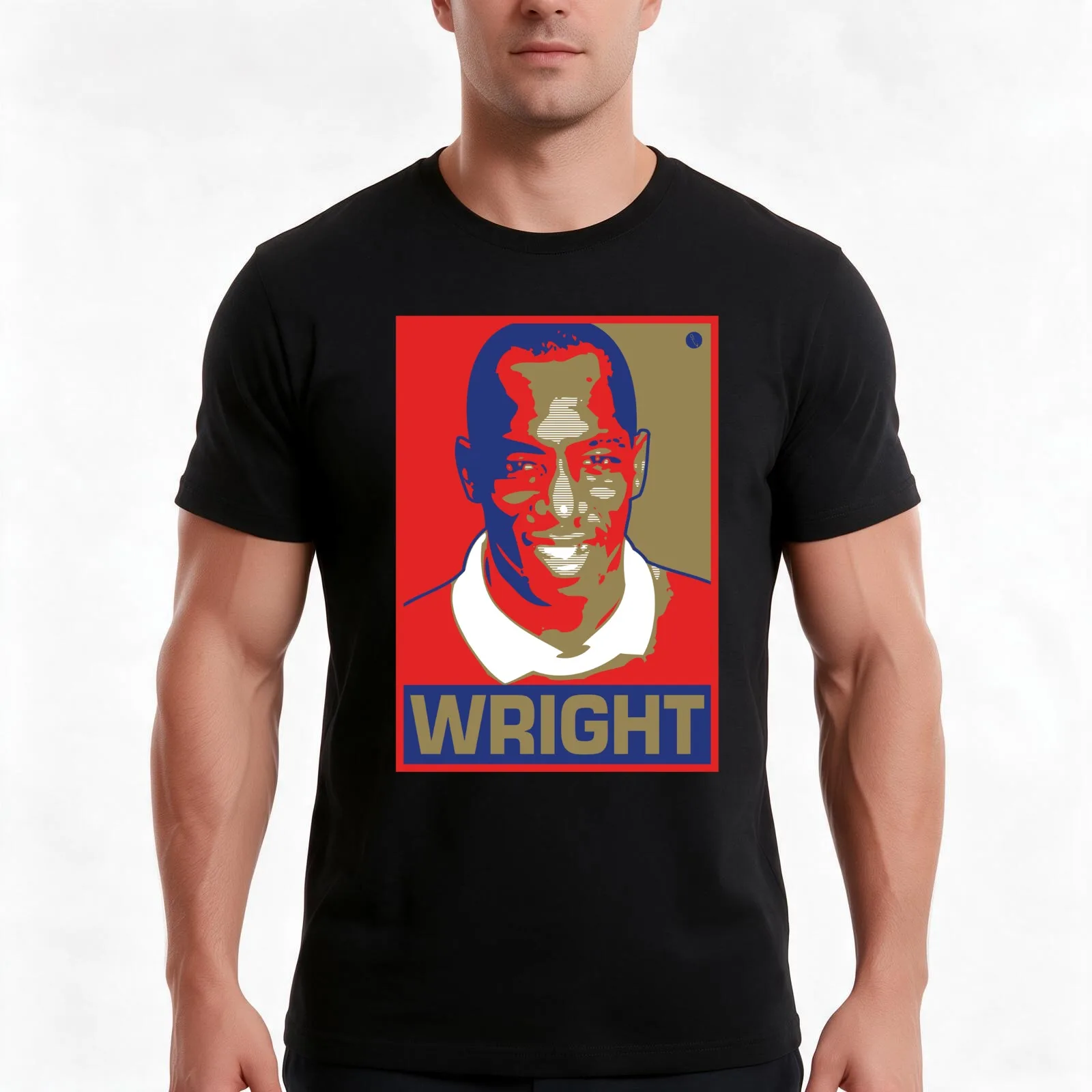 Wright T-Shirt, Summer Casual Cotton Tee, Oversized Streetwear Tops, Vintage Graphic Print, Loose Fit Short Sleeve, 100% Cotton