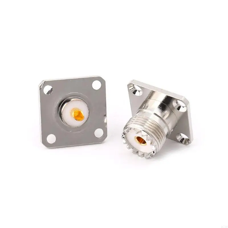 H7JF 5PCS UHF SO239 FEMAL FEMAL FLANGE PANKE CHASSISKEK -MOBTER -ADAPTER -STECKER